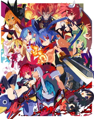 Disgaea characters group shot