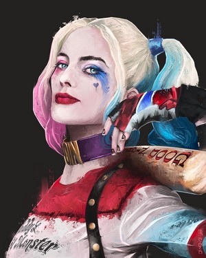 Harley Quinn from Suicide Squad digital art by Rui DIAS