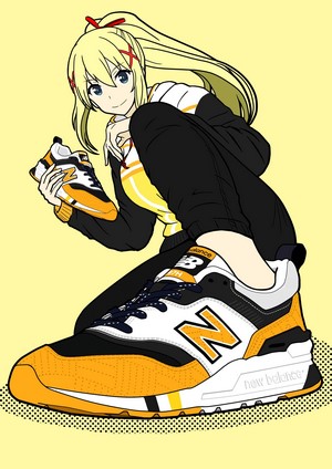 Darkness from KonoSuba with New Balance sneakers