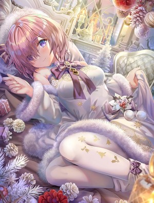 Mash Kyrielight from Fate Series in Christmas Outfit