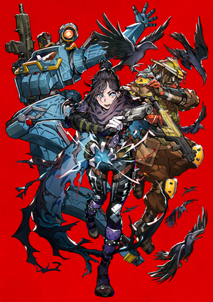 Apex Legends Wraith and Allies Dynamic Art