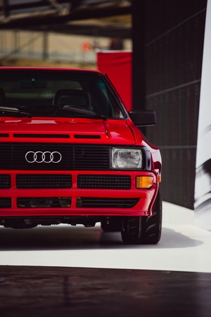 Red Audi Sport Quattro S1 Front View
