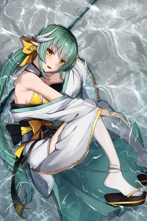 Kiyohime from Fate/Grand Order in water