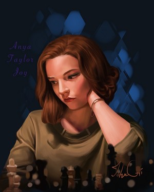 Anya Taylor-Joy as Beth Harmon from The Queen's Gambit