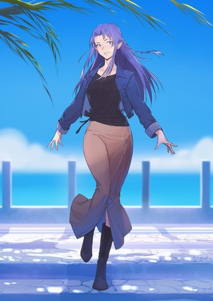 Caster (Fate/Stay Night) fan art alternate costume