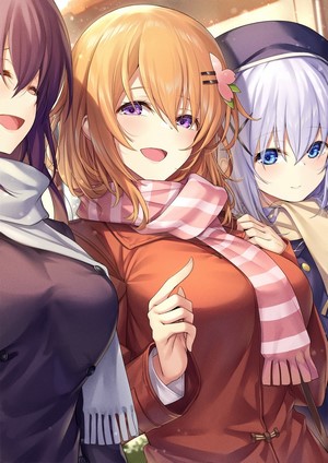 Anime girls from Gochuumon wa Usagi Desu ka?