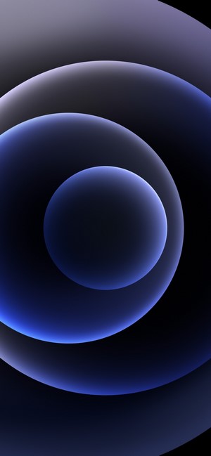 Abstract concentric circles with blue and purple gradients