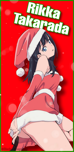 Rikka Takarada from SSSS.GRIDMAN in Santa Outfit