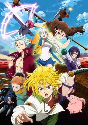 Nanatsu no Taizai Characters Dynamic Group Pose
