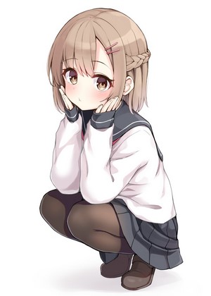 Ominaeshi Anime Girl in School Uniform