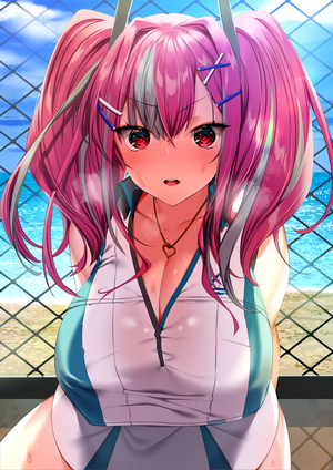 Bremerton from Azur Lane on the beach