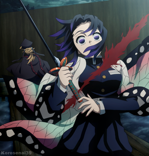 Shinobu Kocho from Kimetsu no Yaiba with sword