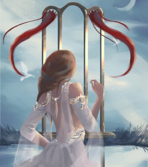 Woman in white dress with jewelry by Meghan Quwo
