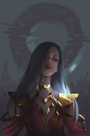 Meghan Quwo digital art portrait