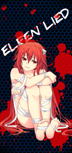 Nyu from Elfen Lied wrapped in bandages