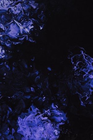 Abstract purple and black fluid art
