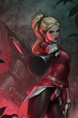 Woman with baseball bat by JeeHyung Lee