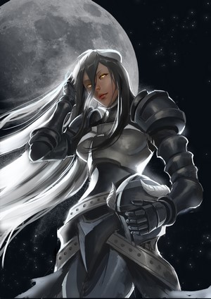 Albedo from Overlord in Moonlight Armor
