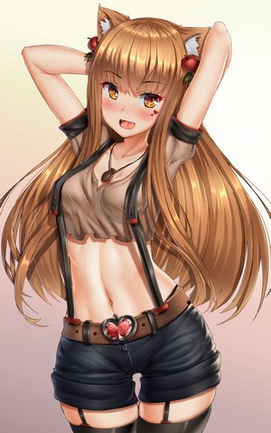 Holo from Spice and Wolf with Playful Pose