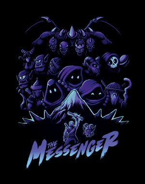The Messenger video game characters artwork