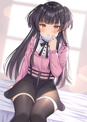 Izumo Neru anime girl with dark hair and brown eyes