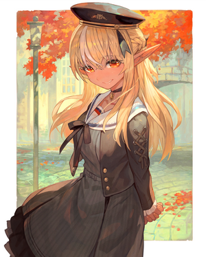 Shiranui Flare Dark Elf in Autumn Dress