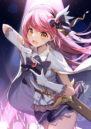 Anime girl with pink hair from Princess Connect! Re:Dive