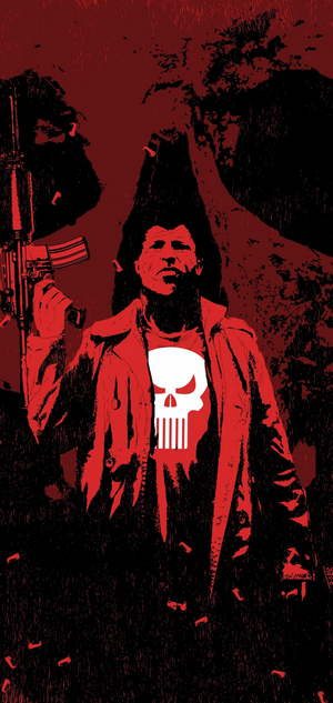 The Punisher with a rifle