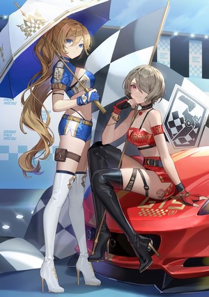Honkai Impact 3rd Bianka and Rita Racing Scene
