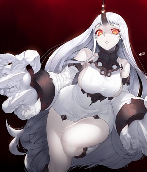 Seaport Hime from Kantai Collection with Silver Hair