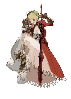 Nero Claudius from Fate/Grand Order with a sword