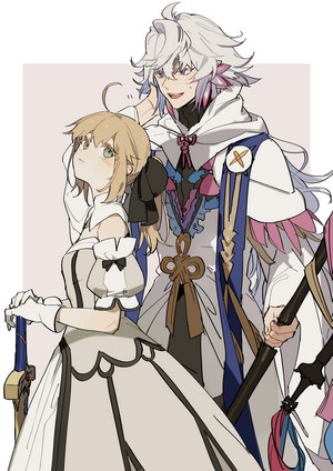 Saber and Merlin from Fate/Grand Order