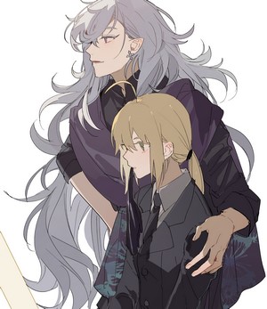 Merlin and Saber from Fate/Grand Order