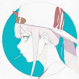 Zero Two from Darling in the FranXX with Lollipop