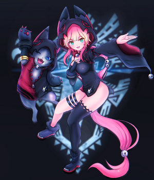 Soulworker anime girls with animal ears and tails