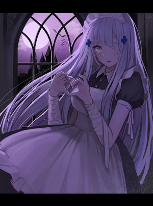 HK416 from Girls Frontline in a maid outfit