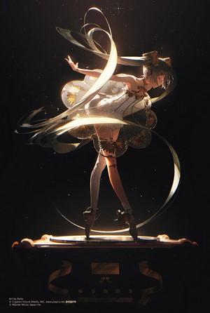 Hatsune Miku from Vocaloid by rella