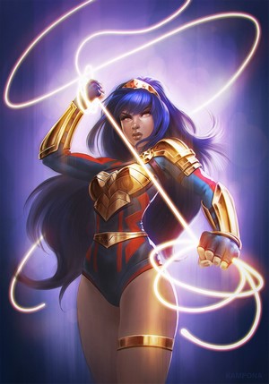 Wonder Woman with Lasso of Truth