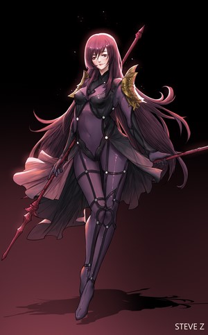 Scathach Lancer from Fate Series artwork