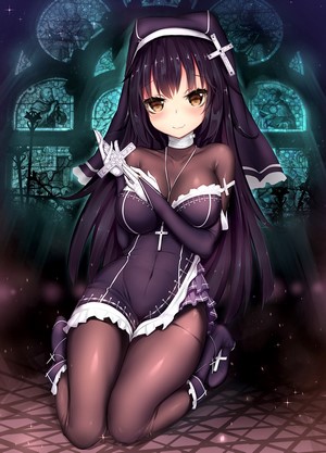 Dk. Senie Anime Nun with Cross and Pantyhose