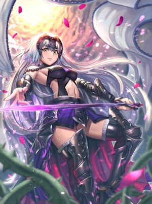 Jeanne d'Arc (Alter) from Fate/Grand Order with a sword