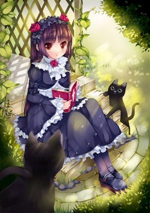 Kuroneko from Ore no Imouto ga Konnani Kawaii Wake ga Nai with cats