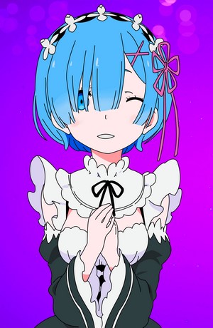 Rem from Re: Zero in a maid outfit