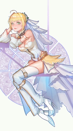 Nero Claudius from Fate Series in wedding dress