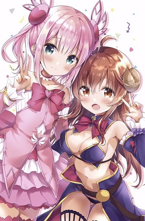 Chiyoda Momo and Yoshida Yuuko from Machikado Mazoku