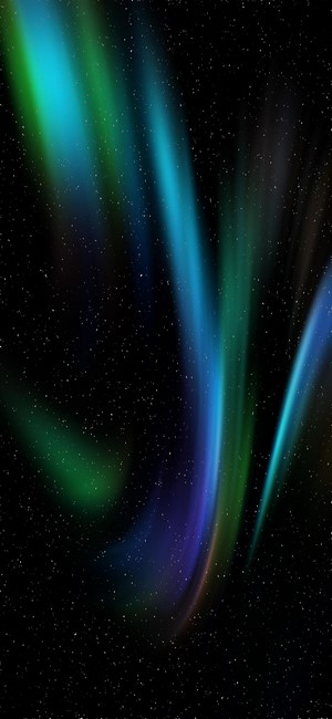 Aurora Borealis in a Starry Night Sky