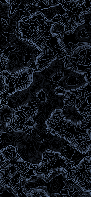 Abstract topographic lines on a dark background