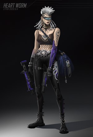 Heart Worm character artwork
