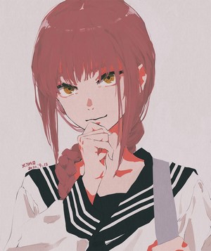 Makima from Chainsaw Man anime girl
