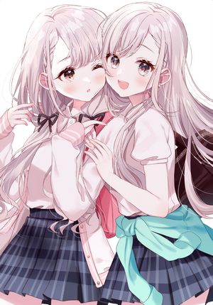 Hisakawa Hayate and Hisakawa Nagi anime girls